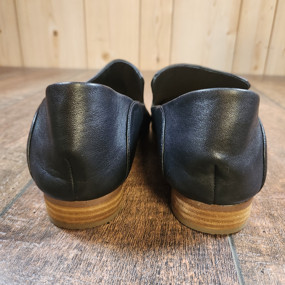Clarks Pure Viola Women's 11 M Loafer Shoes Black Leather Flats Slip-on Comfort - Picture 6 of 12